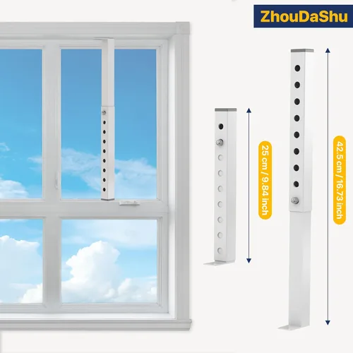 Miniatura 2 de ZhouDaShu Barra corta de bloqueo de ventana ajustable de 4 piezas, barras de seguridad de CA para seguridad infantil, topes de ventana para pequeñas