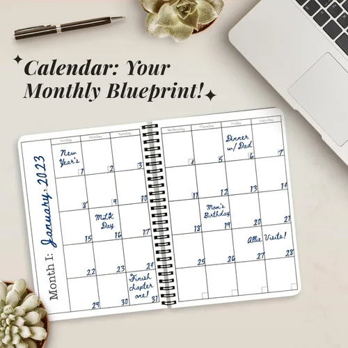 Miniatura 8 de Pursuit Goal Journal - Agenda de productividad sin fecha de 6 meses para establecer objetivos, planificador diario, planificador semanal, Morado