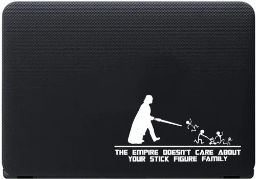 Miniatura 5 de AG-673 - Adhesivo adhesivo de vinilo con texto en inglés «The Empire Doesn't Care About Your Family» para automóvil, camión, pared, portátil