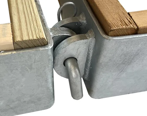 Miniatura 2 de Kit de eslabones de esquina de muelle flotante - DH-CLK - Hecho en Estados Unidos, acero galvanizado en caliente de 1/4 ″ - Incluye esquinas macho