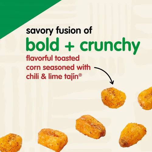 Miniatura 4 de Snak Club Tajin Maíz Tostado, Nuggets de Maíz Tostado con Condimento de Chile y Lima, Suave, Sin OGM, Sin Gluten, Aperitivo Kosher, Sin Colores ni