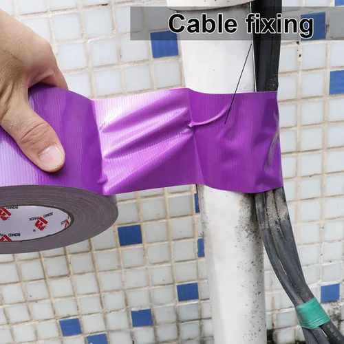 Miniatura 4 de Cinta adhesiva morada de 3 pulgadas impermeable, resistente, 3 pulgadas x 60 yardas, cinta adhesiva de grado industrial de 9 milésimas de pulgada