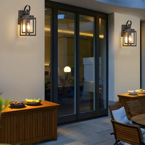 Miniatura 7 de Paquete de 2 luces de pared para exteriores con sensor de movimiento