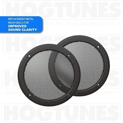 Miniatura 2 de Hogtunes Rear-RM Grill - Parrillas para altavoces traseros (paquete de 2), se adapta a motocicletas Harley-Davidson 2014-2024