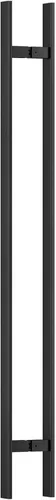 Miniatura 8 de Ranbo Manija de puerta estilo escalera de 36 pulgadas, CTC de 29.921 in, acero inoxidable 304 de 0.047 in de grosor, se adapta a puertas de vidrio