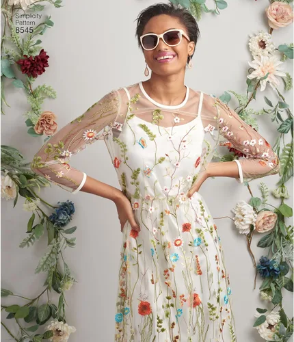 Miniatura 4 de Simplicity US8545P5 Patrones de costura para mujer, camisa, y camiseta sin mangas, tallas 12-20
