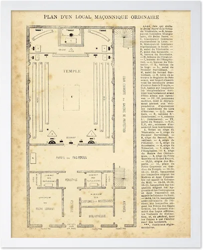 Miniatura 29 de Poster Master Póster astrológico clásico, impresión de ciencia vintage, regalo para artistas, amigos, el antiguo zodiaco de Egipto, rueda