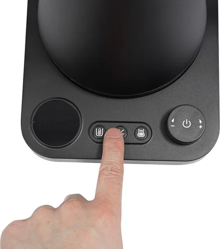 Miniatura 4 de Hervidores eléctricos, 1200 W, 0.9 L, temperatura variable digital, cuello de cisne, hervidor eléctrico para verter sobre café, control de Negro