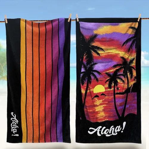 Miniatura 6 de VOOVA & MOVAS Toallas de playa redondas con borlas, manta bohemia extra grande de 59 pulgadas - 100% algodón De gran tamaño Tapete suave, negro