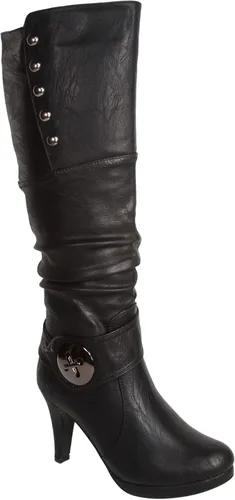 Miniatura 3 de FZ-Win-45 Botas altas de tacón alto con plataforma y cremallera para mujer