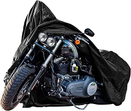 Nueva Generación de Funda para Motocicleta XYZCTEM! Funda para motocicleta negra XL grande, impermeable, para todo tipo de clima, exteriores, se