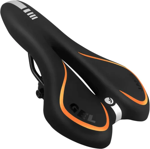 Miniatura 8 de MSDADA Asiento de bicicleta de gel para hombres y mujeres, asiento de bicicleta impermeable, cómodo y suave cojín