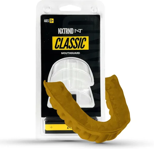 Miniatura 10 de Paquete de 2 protectores bucales clásicos Nxtrnd, boquilla deportiva de ajuste personalizado para fútbol americano, boxeo, MMA, baloncesto, hockey