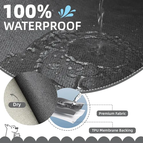 Miniatura 2 de Fundas de sofá seccional en forma de L 100% impermeables para esquinas, funda de sofá de chenilla con borla, funda de sofá suave y gruesa lavable