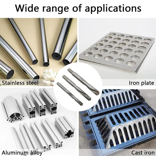 Miniatura 5 de Brocas helicoidales de carburo cementado de acero de tungsteno, hoja de aleación YG, para acero inoxidable, cobre, aleación de zinc, 0.138-0.610 in