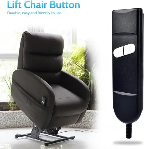 Miniatura 7 de Sopito Manija reclinable de repuesto para silla elevadora, control remoto de 2 botones (arriba/abajo), controlador de mano de 5 pines para sofá