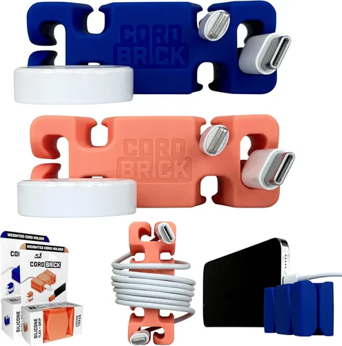 Miniatura 16 de CordBrick Rellenos para Calcetines para Adultos Gestión de Cables Soporte de Cable con Peso Envoltorio de Cable Soporte para Teléfono - Organizador