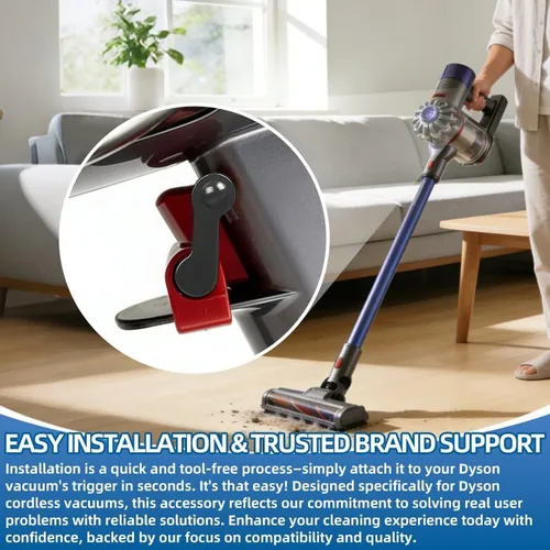 Miniatura 7 de Paquete de 4 abrazaderas de bloqueo de gatillo y botón de encendido, compatibles con aspiradoras inalámbricas Dyson V7 V8 V10 V11 V12 V15, piezas