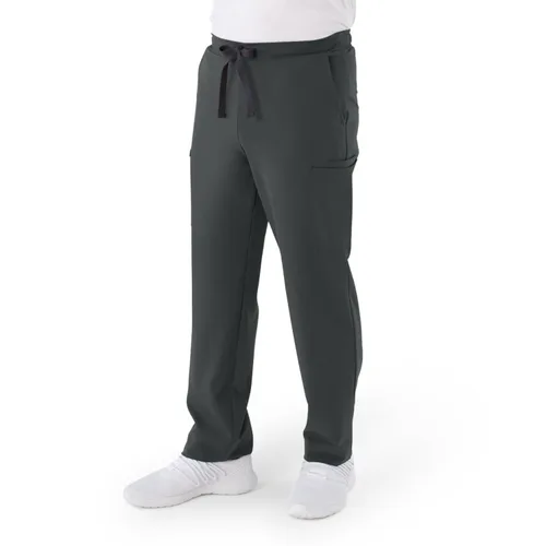 Miniatura 4 de ave. Clinton - Pantalón médico unisex de pierna recta, seis bolsillos, color carbón, talla S