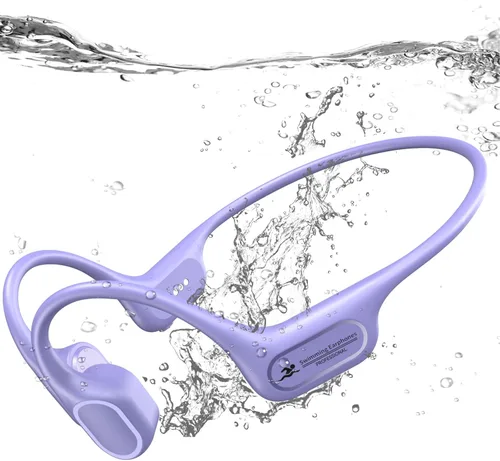 Miniatura 11 de Auriculares de natación impermeables IP68, auriculares Bluetooth 6.0 de conducción ósea, reproductor MP3 integrado de 32 GB, diseño suave y ligero
