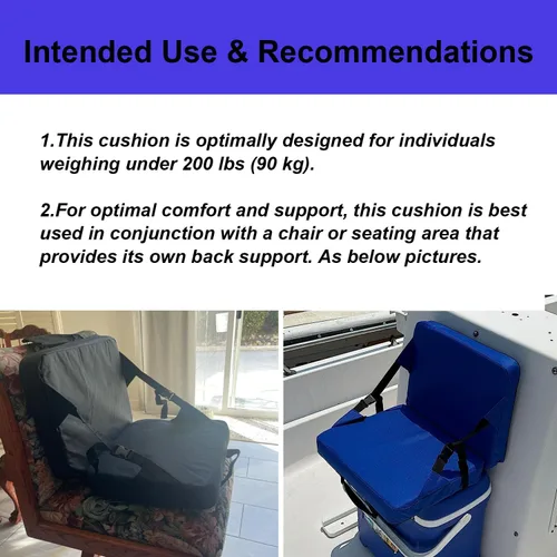 Miniatura 4 de Indoor & Outdoor Folding Chair Cushion Without Back Support, Foldable Portable Stadium Seat,Chair Cushion for Sports Events, Outing
