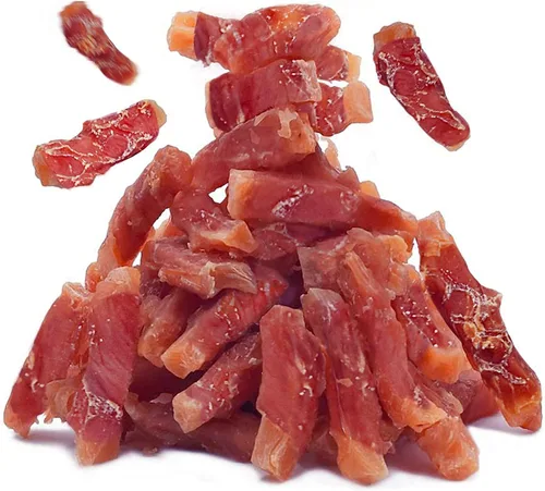 MON2SUN Golosinas para perros sin pellejo de cuero, golosinas de batata envueltas en pato, sin gluten ni granos, golosinas para cachorros y perros