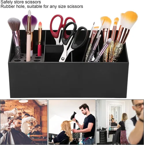 Miniatura 4 de Soporte de tijeras para salón de belleza, soporte para herramientas de peluquero, soporte para tijeras de corte de pelo para peluquería o uso