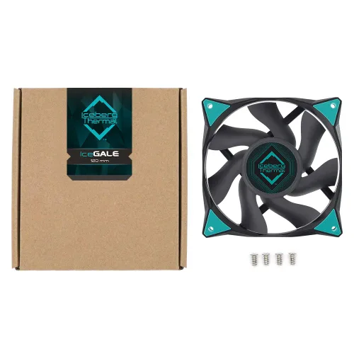Miniatura 5 de Iceberg Thermal IceGALE 4.724 in PWM Premium Case Fan (negro)