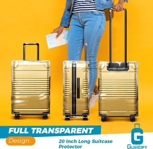 Miniatura 4 de Guardify Fundas de equipaje para maleta aprobadas por la Tsa, protector de equipaje transparente, funda de maleta Funda de equipaje de viaje