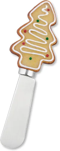 Miniatura 5 de Supreme Housewares Cuchillos esparcidores de queso y mantequilla, decoración navideña, mango de resina pintado a mano con hoja de acero inoxidable