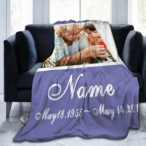 Miniatura 62 de JCETUNO Regalos personalizados de San Valentín para él y ella, mantas personalizadas con foto, mantas de fotos personalizadas, mantas de fotos
