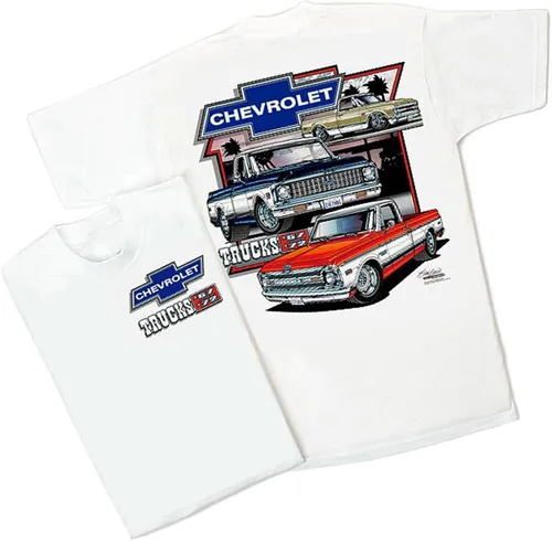 Miniatura 2 de Chevrolet camiones 19671972Camiseta Blanca Cheyenne Super CK C-10Chevy