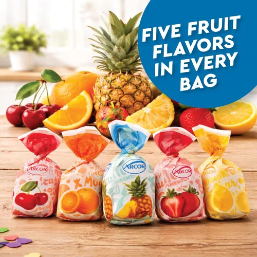 Miniatura 9 de Arcor - Caramelos duros rellenos de frutas, bolsa surtida de 2 libras a granel (aproximadamente 150 piezas), dulces Bon Bons Fruitfuls, caramelos