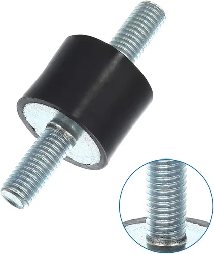 Miniatura 4 de X AUTOHAUX 4 piezas M8 - Amortiguador aislante de goma antivibración para automóvil, 0.984 x 0.787 in, montaje de bobina de goma, soportes