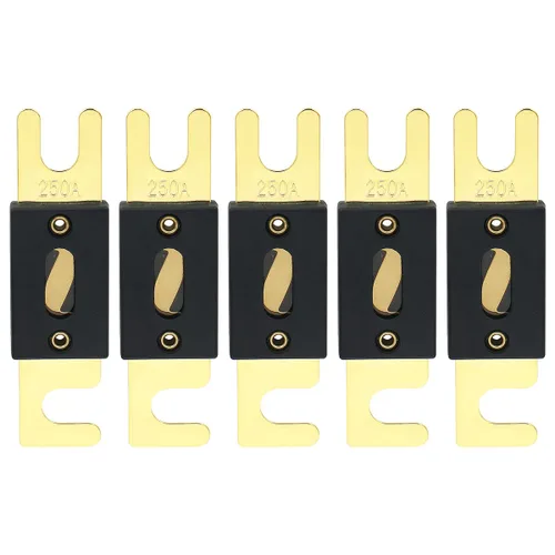 Miniatura 21 de Baomain Paquete de 2 fusibles ANL de 300 A a granel con terminales chapados en oro para audio de automóvil, amplificador, camión, barco, RV