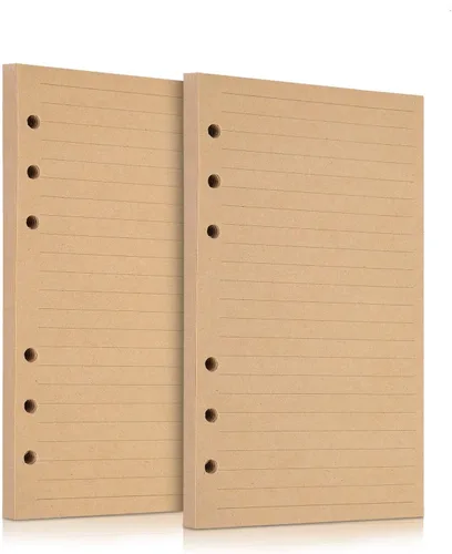 Miniatura 12 de Papel de recambio A6, 320 páginas A6, hojas sueltas, 6 agujeros, repuestos para cuaderno de 6 anillas rellenables, planificador, diario, pintura