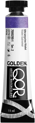 Miniatura 45 de GOLDEN QoR Acuarelas para artistas, Azul cobalto y teja, tubo de 11 ml, pintura profesional de acuarela, semiopaca Verde azulado cobalto
