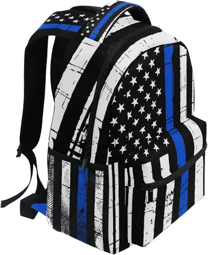 Miniatura 8 de Nerxy Mochila Mochila Mochila Ligera Casual Mochila para Viajes Deportes, Bandera azul, Tamaño único, Mochilas Daypack