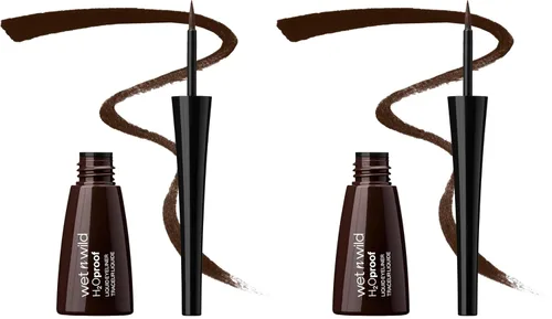 Miniatura 8 de Wet n Wild H2O Proof Delineador Líquido de Ojos, Impermeable y a Prueba de Manchas, Definición de Larga Duración, Aplicador de Cepillo Preciso