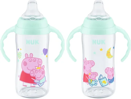 Miniatura 10 de NUK Disney Princess - Vaso grande para aprender, 10 onzas, paquete de 2 unidades, sin BPA, a prueba de derrames