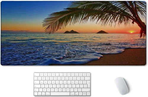 Miniatura 10 de SSOIU ArtSo - Alfombrilla de mouse extendida para juegos XXL, alfombrilla larga para teclado, decoración de escritorio, base de goma antideslizante