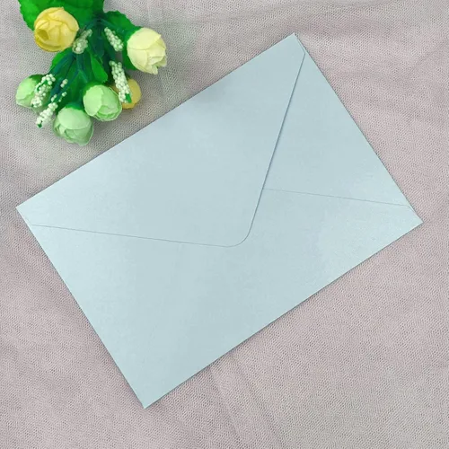 Miniatura 5 de 25 sobres A7 mate azul bebé, 5.35 x 7.7 pulgadas, perfectos para tarjetas de invitación de boda de 5 x 7, invitación de felicitación de cumpleaños