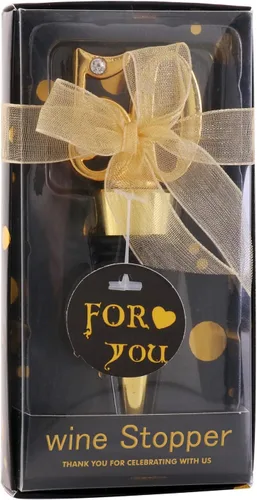Miniatura 2 de Paquete de 24 recuerdos de fiesta de cumpleaños 50 para invitados, tapones para botellas de vino de 50 años con caja de regalo, tapones de vino