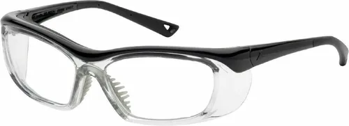 OnGuard OG 220S - Gafas de seguridad con montura de nailon, color negro y transparente, 2.165 in-0.591 in-5.118 in, talla S