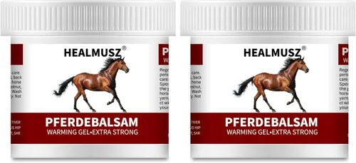 Pferdebalsam Gel de bálsamo de caballo, gel de masaje extra fuerte de calentamiento de 8.8 onzas, con extracto de castaño de indias y cártamo,