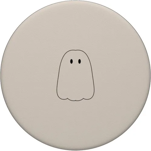 Miniatura 3 de Lindo fantasma de Halloween beige PopSockets intercambiables PopGrip