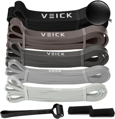 Miniatura 19 de VEICK Bandas de resistencia para entrenamiento, bandas de ejercicio, bandas de entrenamiento, bandas de asistencia para dominadas, juego de bandas