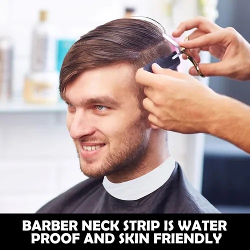 Miniatura 2 de King Midas Empire Neck Bandas de papel elásticas profesionales – Paquete de 12 accesorios desechables para corte y peinado para salones y barberos
