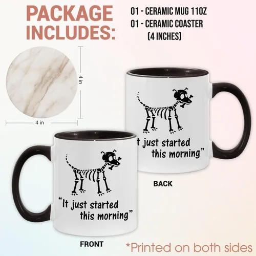 Miniatura 2 de Vet Tech - Taza de café de 11 onzas con posavasos de cerámica para mujeres y hombres, regalos de la semana de la tecnología veterinaria