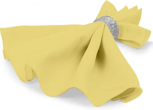 Miniatura 7 de Ultimate Textile -1 docena - Reversible Shantung Satin - Majestic - Servilletas de tela Majestic de 17 x 17 pulgadas de seda de maíz amarillo claro